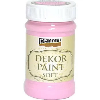 Speciální výtvarná barva Dekor Paint - křídová vintage barva 100ml - baby růžová