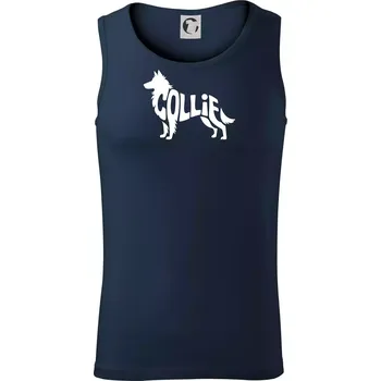 Colie nápis v těle - Tílko pánské Core - 2XL ( Námořní modrá (velmi tmavá - téměř černá) )