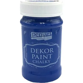 Speciální výtvarná barva Dekor Paint Chalky - křídová vintage barva 100ml - modrá