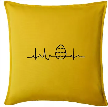 Polštář EKG Velikonoční vajíčko - Polštář 50x50 - 50x50 - Pouze potah ( Žlutá )