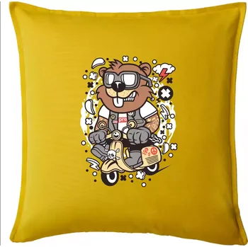 Polštář Sysel na skútru - Polštář 50x50 - 50x50 - Pouze potah ( Žlutá )