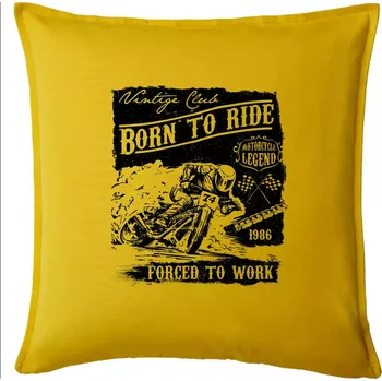 Polštář Motorcycle Legend - Polštář 50x50 - 50x50 - Pouze potah ( Žlutá )