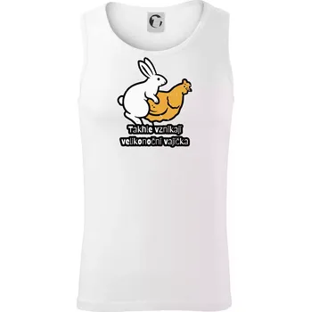 Takhle vznikají velikonoční vajíčka - Tílko pánské Core - 2XL ( Bílá )