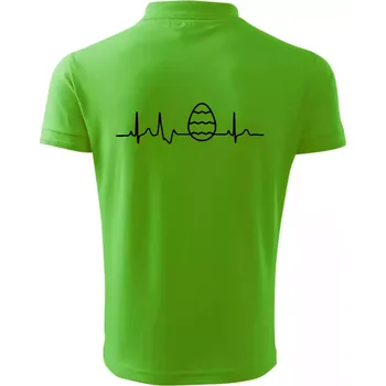 Pánská košile EKG Velikonoční vajíčko - Polokošile pánská Pique Polo 203 - 5XL ( Apple Green )