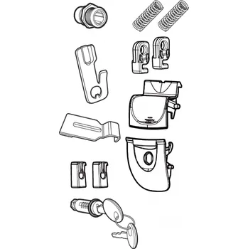 Zavazadlo na motocykl Zavírací mechanismus SHAD D1B341MAR pro SH34/SH33
