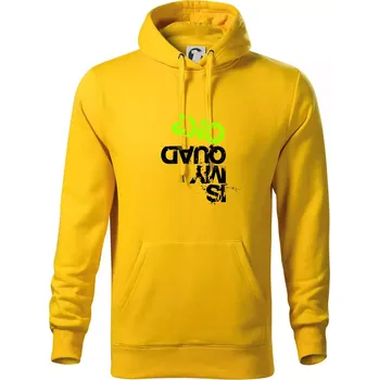 Pánská mikina Is my Quad ok - Mikina pánská Cape s kapucí - M ( Žlutá )