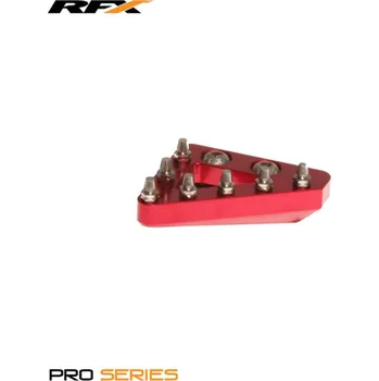 Nářadí na motocykly RFX Pro Náhradní pevná koncovka zadní brzdové páky CNC (červená) FXRB9010199RD