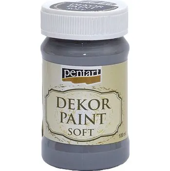 Speciální výtvarná barva Dekor Paint - křídová vintage barva 100ml - grafitová šedá