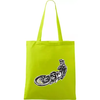 Motocross letec - Taška bavlněná - 42 x 38 cm ( Limetková )
