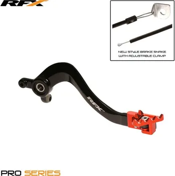 Nářadí na motocykly Páka zadní brzdy RFX Pro FT (černá/oranžová) - KTM SX85 FXRB5020099OR
