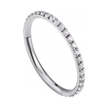 Náušnice Titanové ozdobné kroužky CLICKER helix tragus 1,2/8