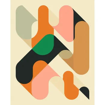 Plakát Plakát, Obraz - Geometrics 1, Jazzberry Blue