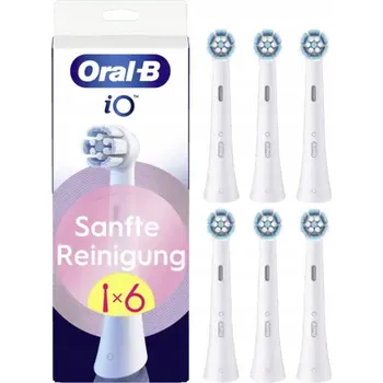 Péče o chrup Náhradní Hlavice k elektrickému zubnímu kartáčku Oral-B Gentle Care, bílé, měkké, 6 ks