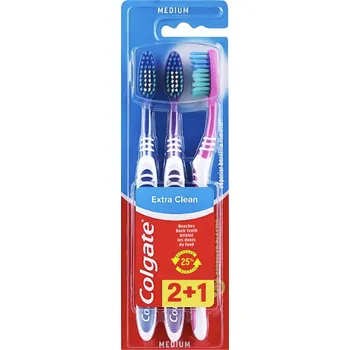 Zubní kartáček Z Německa Colgate Extra Clean Kartáček na Zuby 3 ks