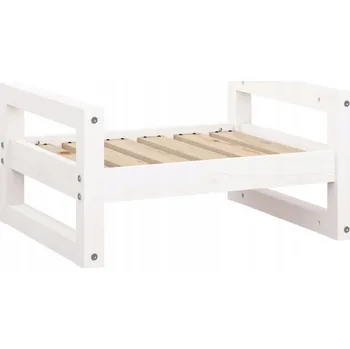 Pelíšek pro psa VidaXL Pelíšek pro psa, bílý, 55,5x45,5x28 cm