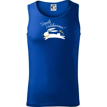 Veselé Velikonoce - bíle - Tílko pánské Core - XL ( Královská modrá )