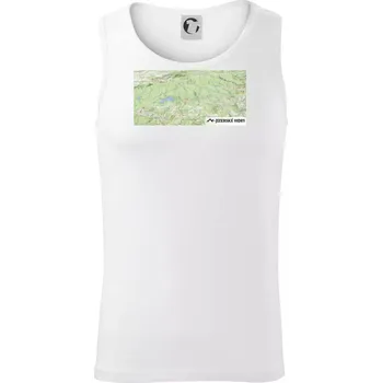 Jizerské hory mapa - Tílko pánské Core - S ( Bílá )