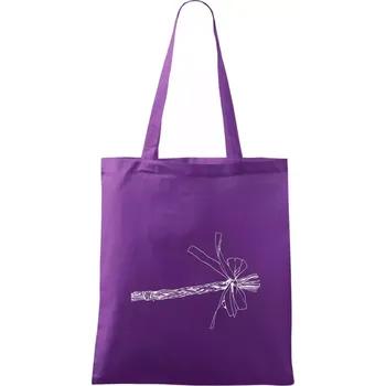 Pomlázka ležící - Taška bavlněná - 42 x 38 cm ( Fialová )