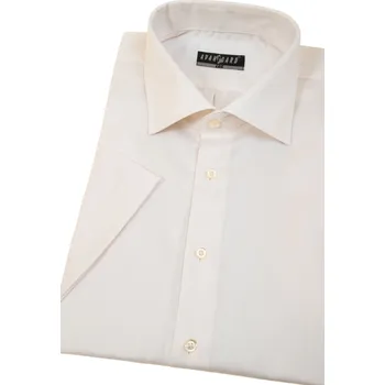 Pánská košile Avantgard Pánská košile KLASIK s krátkým rukávem, 927-225, Smetanová/Ivory Velikost: 44/182