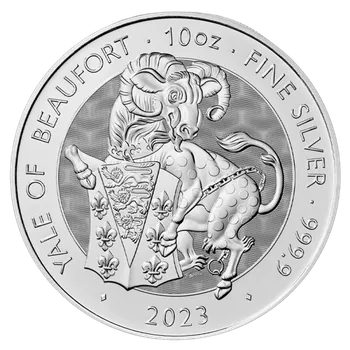Stříbrná investiční mince Tudor Beasts Yale of Beaufort 10 Oz | 2023