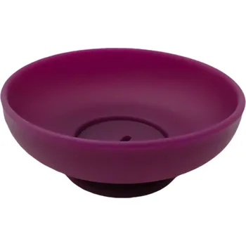 Nádoba na led Silikonový držák na nanuky 9 x 9 x 3,5 cm Dětský držák na zmrzlinu Omyvatelný protiskluzový kelímek proti odkapávání Silikonové tvořítko fialová