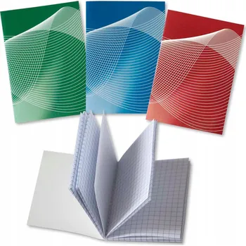 Sešit Notes sešit linkovaný 70x100 mm, 40 listů, šitý, tištěný obal - mix barev