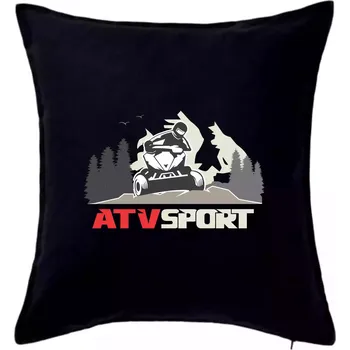 Polštář ATV čtyřkolka sport - Polštář 50x50 - 50x50 - Pouze potah ( Černá )
