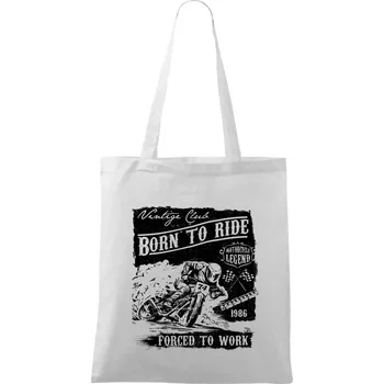 Nákupní taška Motorcycle Legend - Taška bavlněná - 42 x 38 cm ( Bílá )