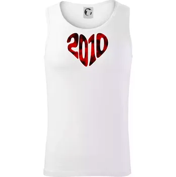 2010 v srdci - Tílko pánské Core - 2XL ( Bílá )