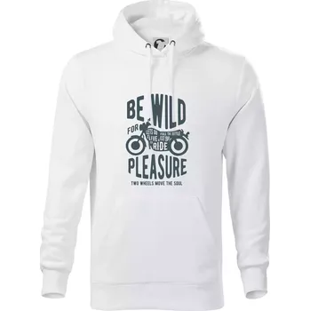 Pánská mikina Be Wild - Mikina pánská Cape s kapucí - 5XL ( Bílá )
