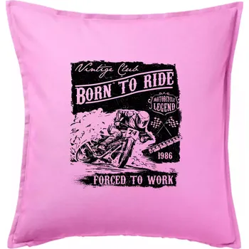 Polštář Motorcycle Legend - Polštář 50x50 - 50x50 - Pouze potah ( Růžová )