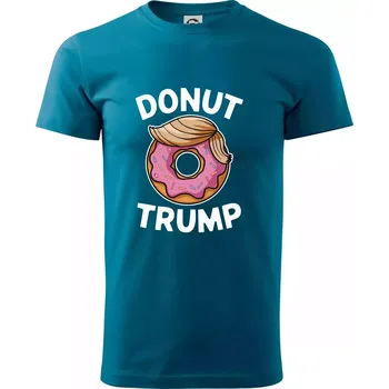 Pánské tričko Donut Trump - Klasické pánské triko vyšší gramáže - L ( Petrolejová )