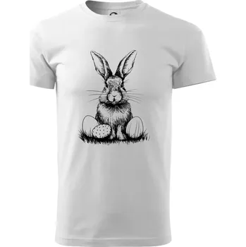Pánské tričko Český velikonoční králík - Triko extra velké (5-8XL) - 6XL ( Bílá )