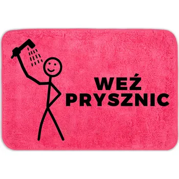 Koupelnová předložka KOUPELNOVÁ PŘEDLOŽKA 40X60 PROTISKLUZOVÁ MĚKKÁ TEPLÁ MALINOVÁ KOMFORTNÍ