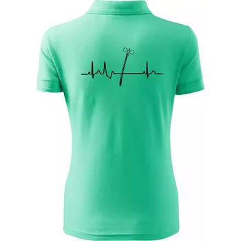 EKG Pomlázka - Polokošile dámská Pique Polo - XS ( Mátová )