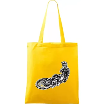 Motocross letec - Taška bavlněná - 42 x 38 cm ( Žlutá )