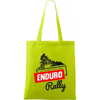 Enduro rally - Taška bavlněná - 42 x 38 cm ( Limetková )