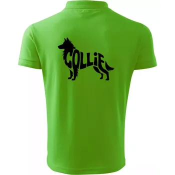 Pánská košile Colie nápis v těle - Polokošile pánská Pique Polo 203 - 5XL ( Apple Green )
