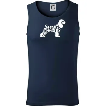 Labrador nápis v těle - Tílko pánské Core - S ( Námořní modrá (velmi tmavá - téměř černá) )