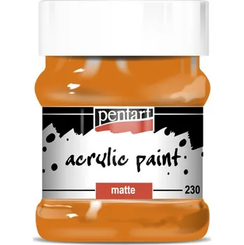 Speciální výtvarná barva Matná akrylová barva PENTART 230 ml - oranžová
