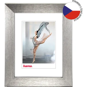 Rám na obraz Hama rámeček plastový PARIS, stříbrná, 40x50 cm