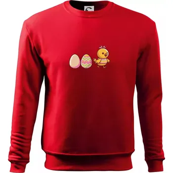 Chlapecké tričko Evoluce vajíčka - velikonoce - kuře - Mikina Essential dětská - 158 cm/12 let ( Červená )