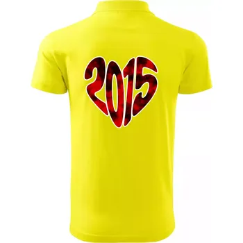 Pánská košile 2015 v srdci - Polokošile pánská Pique Polo 203 - 4XL ( Citrónová )