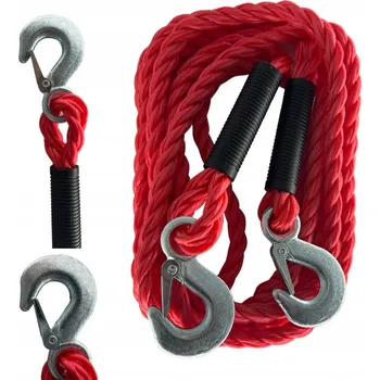 Tažné lano Tažné lano 4,2 m pro odtah vozidla, odolné a silné