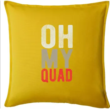 Polštář OH my Quad - Polštář 50x50 - 50x50 - Pouze potah ( Žlutá )
