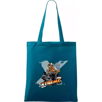 Nákupní taška ATV čtyřkolka Xtreme oranžová - Taška bavlněná - 42 x 38 cm ( Petrolejová )