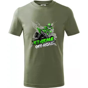 ATV čtyřkolka offroad XXX - Tričko dětské bavlněné - 146 cm/10 let ( Khaki )