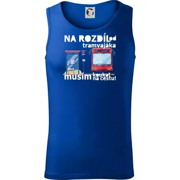 Na rozdíl od tramvajáka musím koukat na cestu - Tílko pánské Core - S ( Královská modrá )