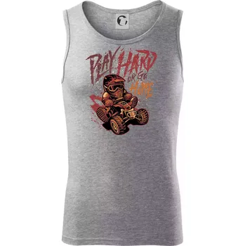 Play Hard or Go Home - Tílko pánské Core - 2XL ( Tmavě šedý melír )