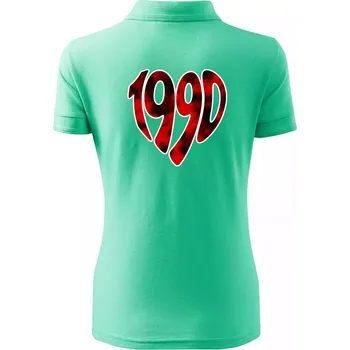 1990 v srdci - Polokošile dámská Pique Polo - XS ( Mátová )
